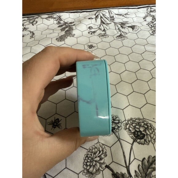 Vintage Tupperware Label Dispenser with Freezer Label Stickers Blue 1446-3 Aqua - Picture 5 of 8